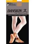 Danskin 351 Girls Footless Light Toast Dance Tights